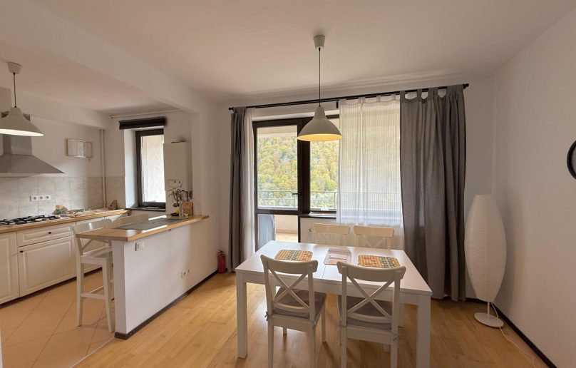 Apartament 2 camere Sinaia/Platou Izvor, priveliste panoramica, mobilat si utilat modern